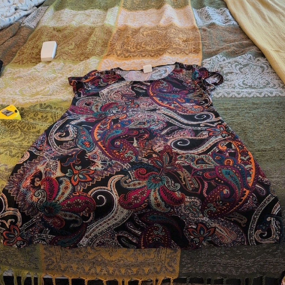 MSK Multicolor Paisley Mini Dress